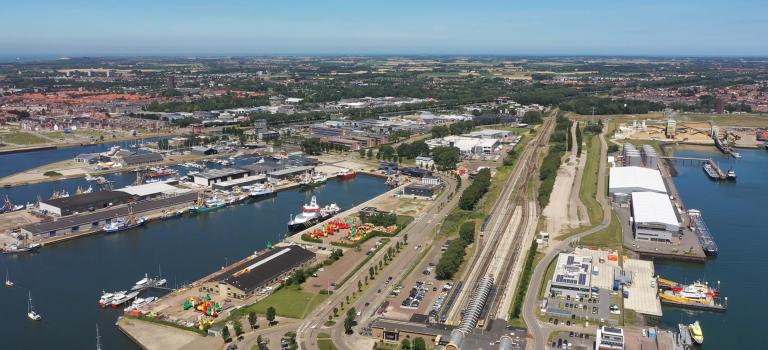 luchtfoto kenniswerf Vlissingen